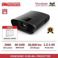 ViewSonic X100-4K Projector - 3840 x 2160 Resolution, 2,900 LED Lumens, 1.2-1.44 Throw Ratio