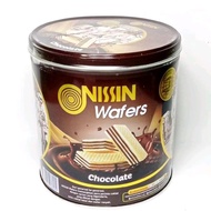 Nissin Wafers chocolate 570gr Kemasan Besar, Wafers Kaleng, Biskuit Nissin, Biskuit Kaleng 570gr, Ni