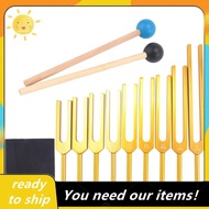 Tuning Forks Set 9Pcs 174/285/396/417/528/639/741/852/963Hz Tuning Fork, Sound Healing Tool Set for 