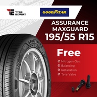 195/55R15 GOODYEAR Assurance MaxGuard (With Delivery/Installation) Iriz tyre tayar