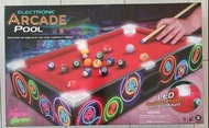 Electronic Arcade Pool /Snooker 小型桌球/枱波（with light and  ball return)