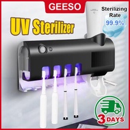 GEESO Toothbrush Sterilizer UV Light Toothpaste Dispenser Squeezer Solar Charging & USB Charging Too