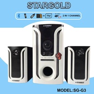 ✤◑Home theater system 2.1 channel Stargold SG-G3 Quality Bluetooth+ usb+ FM Radio