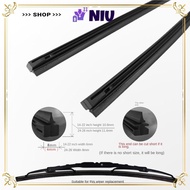NIU Car Wiper Blade, Durable 14/16/17/18/19/20/21/22/24/26/28 Inch Refill Strips,  Rubber Easy To Re