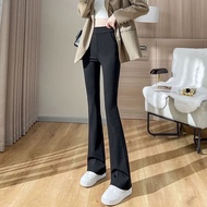 Thick Trousers Plus Hundred Flared Waist Look cod High Fleece fashion Pants Thin Casual Slightly Lad