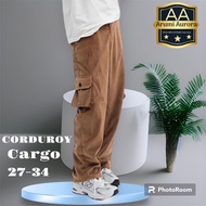Men's Long Corduroy Cargo Pants/ Men's Slimfit Corduroy Pants/ Men's Long Corduroy Pants/ Men's Long