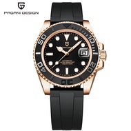 PAGANI DESIGN PAGANI DESIGN Borgana Convex Ceramic Ring Automatic Male Mechanical Watch Stainless St