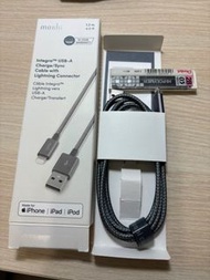 全新 Moshi 充電線 USB-A to lightning連接器 1.2m 不議價