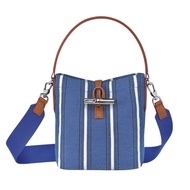 longchamp official store bag L10159HAC487 canvas bucket bag Small Short Top-Handle Bags  Cross Body &amp; Shoulder Bags