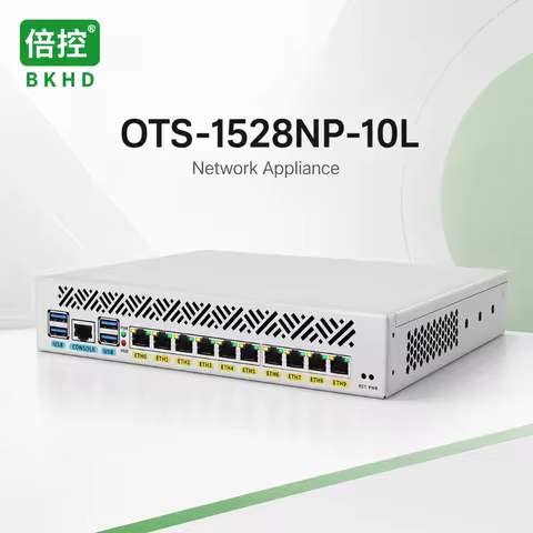BKHD 1U and Desktop Slim Firewall Mini PC Intel Core i3-8145U i7-10510U DDR4 10x Intel I210 RJ45 Gig