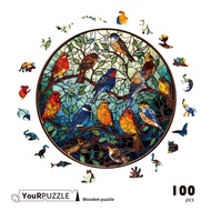 YouRPuzzle Puzzle Joyful Song Irregular Wooden Exquisite Design Outer Box AI Drawing