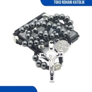ROSARY ITALY 8 MM (BLISHTIN STONE) CATHOLIC ROSARY/ CATHOLIC ROSARY NECKLACE/ PREMIUM ROSARY/ ROSARY