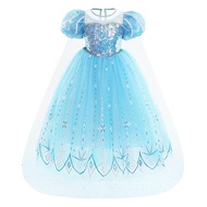 Frozen Elsa Dress Elsa Princess Dress Halloween Elsa Dress Children Summer Performance Dress