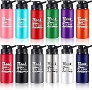 Mumufy 24 Pcs Employee Appreciation Thank You Gifts Aluminum Water Bottles Bulk 20 oz Thank You for 