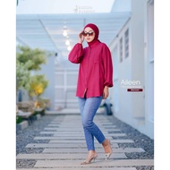 KEMEJA Ghiina Women's Shirt Fashion Aileen Blouse Rayon Premium Polos Motif BergoNa Latest Ejamas Hi