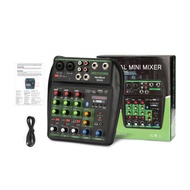 NEW BAXS M4/M4G audio mixer suara kecil 4 channel Mixer audio murah meriah bekas saluran built-in pe