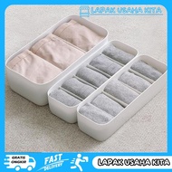 5-Section ORGANIZER Box Closed Socks Storage CD Partition Drawer BIN Privacy Safe