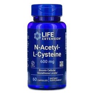 Life Extension ,NAC，N-乙醯-L-半胱氨酸 600mg，60