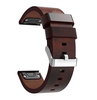 Zenia 26MM 22MM PU Leather Quick Release Easy fit Watch Strap for Garmin MARQ Instinct Fenix 8 E 7X 