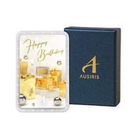 Boxset ทองคำแท่งพร้อมกล่อง 0.6 g ลายการ์ด Happy Birthday - Ausiris, Home &amp; Garden