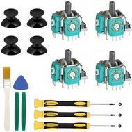 Replacement Thumbsticks for Xbox One S/X Controller, 4pcs 3D Joystick Parts Analog Caps with Repair 