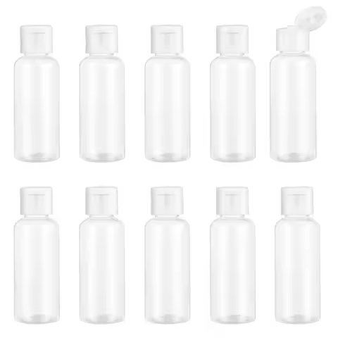 24pcs Flip Cap Bottles Refillable Containers Plastic Bottles Travel Bottles Bottles Empty Bottles Sk