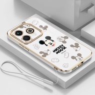 realme C63 C 63 Cute Mickey Family Case Mobile Casing Cartoon Design Glossy Soft Back Cover