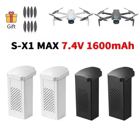 Origina S-X1 MAX Drone Battery 7.4V 1600mAh Lipo Battery With Propeller for S-X1 MAX 4K GPS Drone Qu
