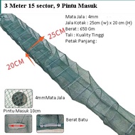 READY STOCK  Bubu Naga Jala 3 M  (10 Kaki) Ikan Udang Ketam, Fishing Fish Prawn Crab Net Trap, 鱼虾 螃蟹