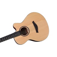 Caesar WL-700-N Budget Beginner 40-inch Matte Cutaway Body Acoustic Guitar - Natural