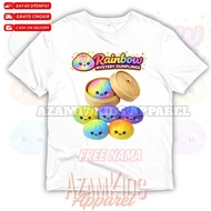 Rainbow Mystery Dumpling Kids T-Shirt with Free Name Rainbow Mystery Dumplings Squishi Kids T-Shirt/