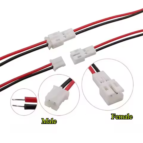 JST PH2.0 2.0mm 2 Pin Adapter JST-PH 2Pin 10cm Micro Battery Male Female Connector Plug RC Extension