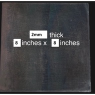MS PLATE MILD STEEL BASE PLATE METAL 2mm thick x 8 inches x 8 inches