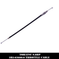 TOHATSU / MERCURY 9.8HP 8HP Throttle Cable #3B2-63600-0