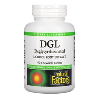 Natural Factors of liquorice essence 90 grains of chewable DGL licorice root extract