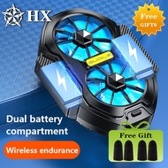 2024 New FS01 Dual Fan Mobile Phone Cooler, Air-Cooled Charging Wireless Cooler, Back Clip Dual Turb