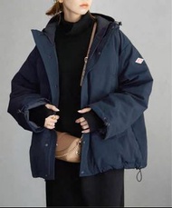 🇯🇵Danton新款oversized連帽羽絨外套Navy（可束袖）