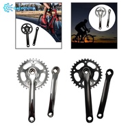 [Gazechimp] Mountain Bike Crank Arm Set,Bicycle Crankset Crank Replacement Part 165mm Chainwheel,Squ