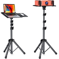 Projector Tripod Stand, Foldable Projector Stand, Multipurpose Laptop Stand with Removable Mouse Tra