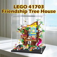 Lego Transparent Acrylic Display Box For Lego 41703 Friendship Tree House Popmart Figurine Labubu Zi