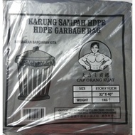 CAP ORANG KUAT HEAVY DUTY KARUNG PLASTIC SAMPAH HDPE/ HDPE GARBAGE BAG