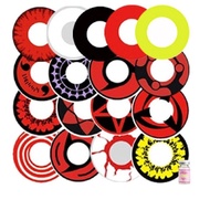 Anime coser Three Hook Jade Contract Eye Writing Wheel Eye Naruto coser Yellow Contact Lens