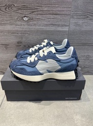 New Balance 327 復古舒適 反毛皮減震 跑步鞋 灰藍
