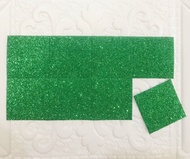 Sticker glitter khusus buat wallfoam batik 8 kotak