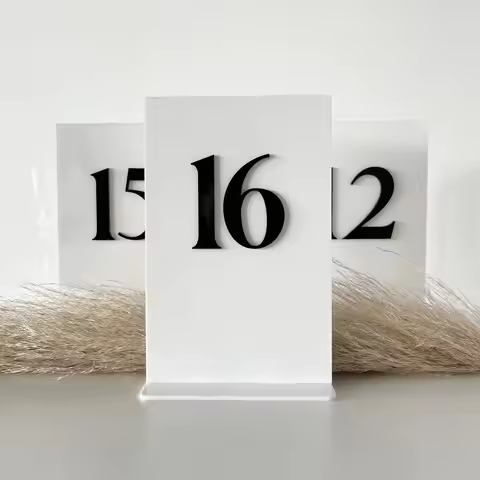Wedding Table Numbers 3D Gold Mirror Wedding Table Decor Luxury Wedding Table Numbers Wedding Elegan