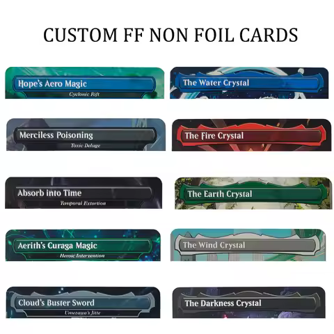 Custom and Proxy NON FOIL Magical Cards Absorb Into Time Y'shtola Rhul Clive Ifrit's Dominant Cloud 