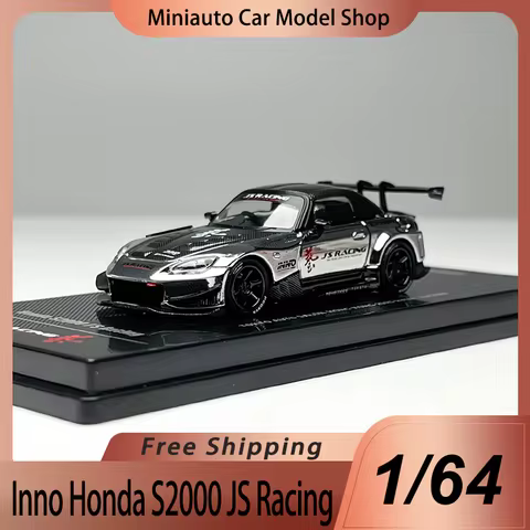 New In Stock Inno 1:64 Honda S2000 JS Racing Car Alloy Miniature Diecast Model Mazda FC3S RX-7 Exhib