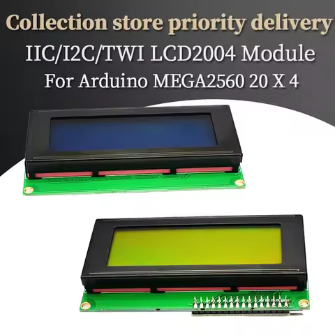 Liludin IIC/I2C/TWI 2004 Serial Blue Green Backlight LCD Module for Arduino MEGA2560 20 X 4 LCD2004