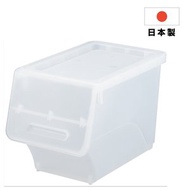 SANKA - froq 揭蓋式塑膠儲物箱連蓋(細)-透明白色