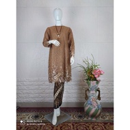 Pearl Tile Tunic Kebaya Batik Skirt Contemporary Women's Wedding Dress Premium Material By Kebayakit